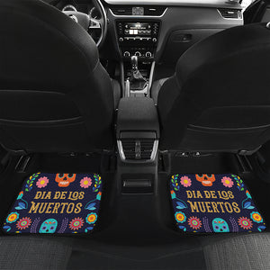 Cinco de Mayo Day Of The Dead Print Front and Back Car Floor Mats