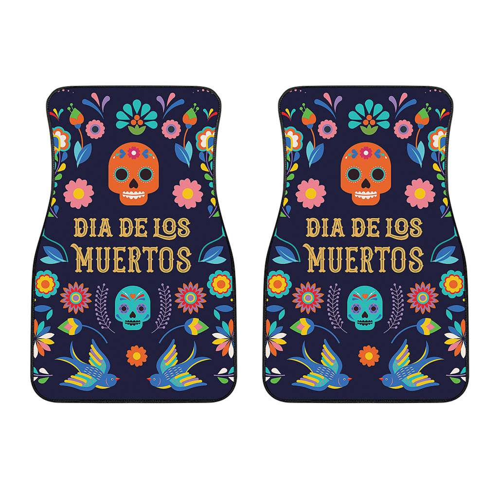 Cinco de Mayo Day Of The Dead Print Front Car Floor Mats