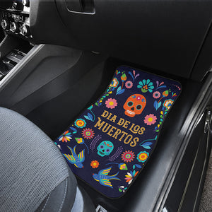 Cinco de Mayo Day Of The Dead Print Front Car Floor Mats