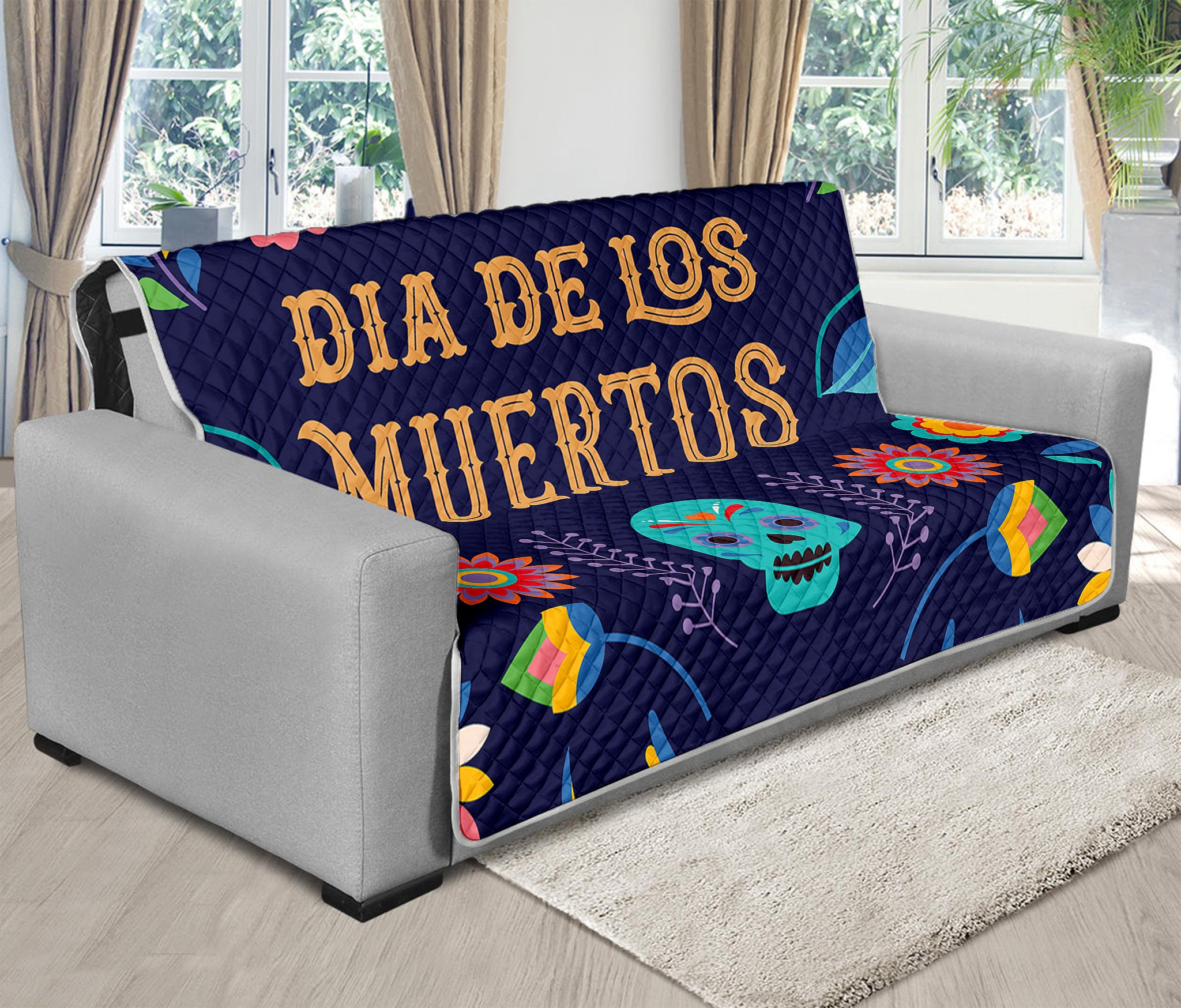 Cinco de Mayo Day Of The Dead Print Futon Protector