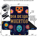 Cinco de Mayo Day Of The Dead Print Half Sofa Protector