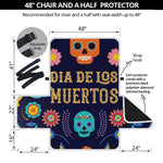 Cinco de Mayo Day Of The Dead Print Half Sofa Protector