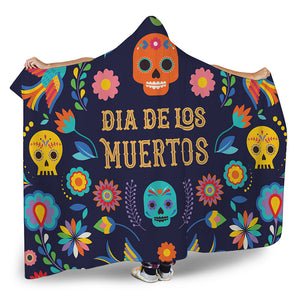 Cinco de Mayo Day Of The Dead Print Hooded Blanket