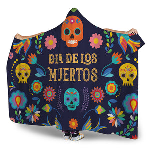 Cinco de Mayo Day Of The Dead Print Hooded Blanket