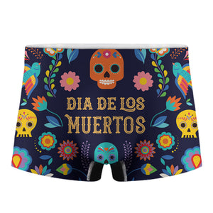 Cinco de Mayo Day Of The Dead Print Men's Boxer Briefs