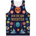Cinco de Mayo Day Of The Dead Print Men's Tank Top