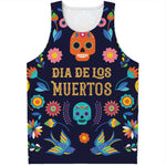 Cinco de Mayo Day Of The Dead Print Men's Tank Top