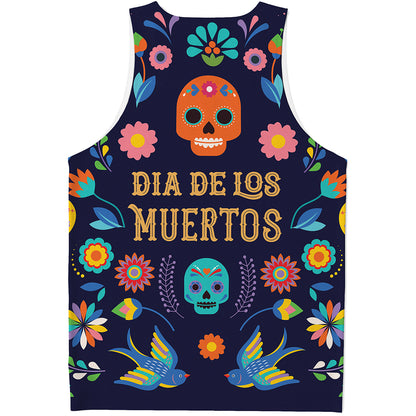Cinco de Mayo Day Of The Dead Print Men's Tank Top
