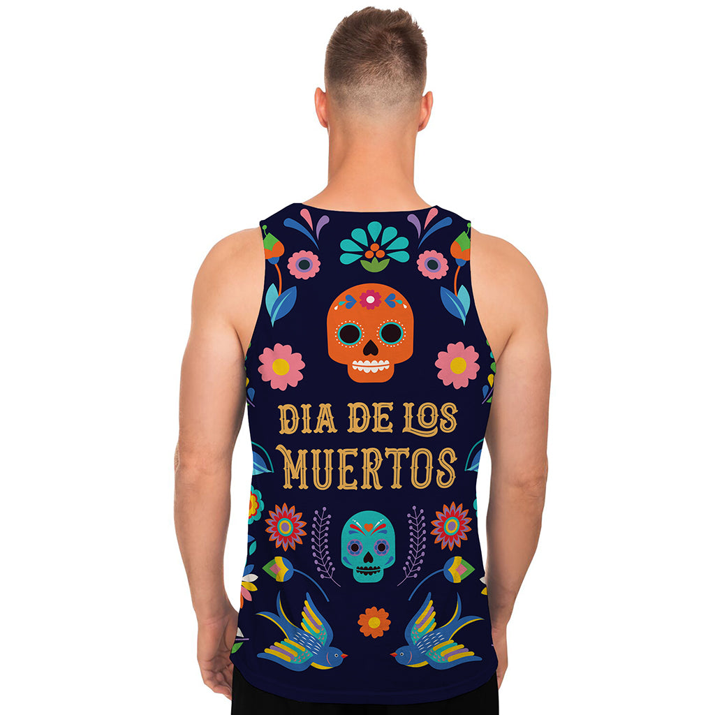 Cinco de Mayo Day Of The Dead Print Men's Tank Top