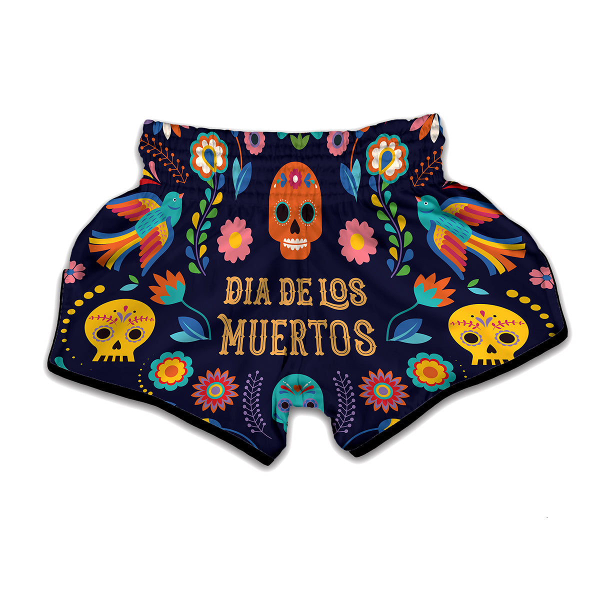 Cinco de Mayo Day Of The Dead Print Muay Thai Boxing Shorts