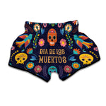 Cinco de Mayo Day Of The Dead Print Muay Thai Boxing Shorts