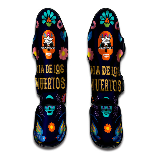 Cinco de Mayo Day Of The Dead Print Muay Thai Shin Guard