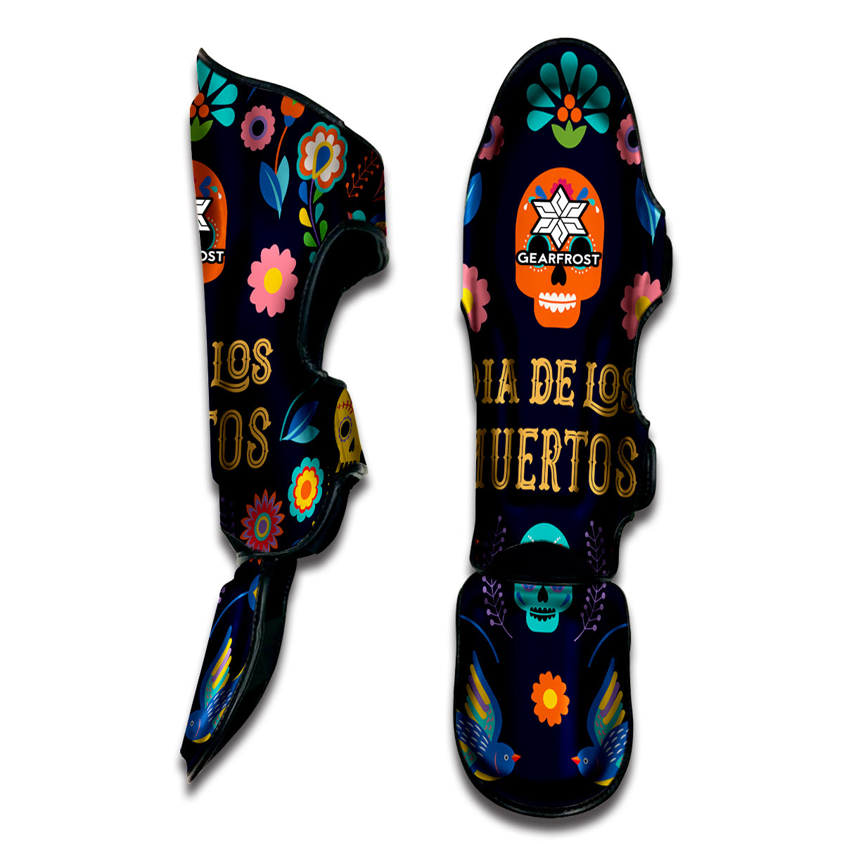 Cinco de Mayo Day Of The Dead Print Muay Thai Shin Guard