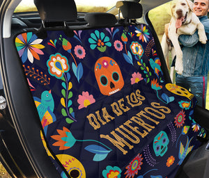 Cinco de Mayo Day Of The Dead Print Pet Car Back Seat Cover