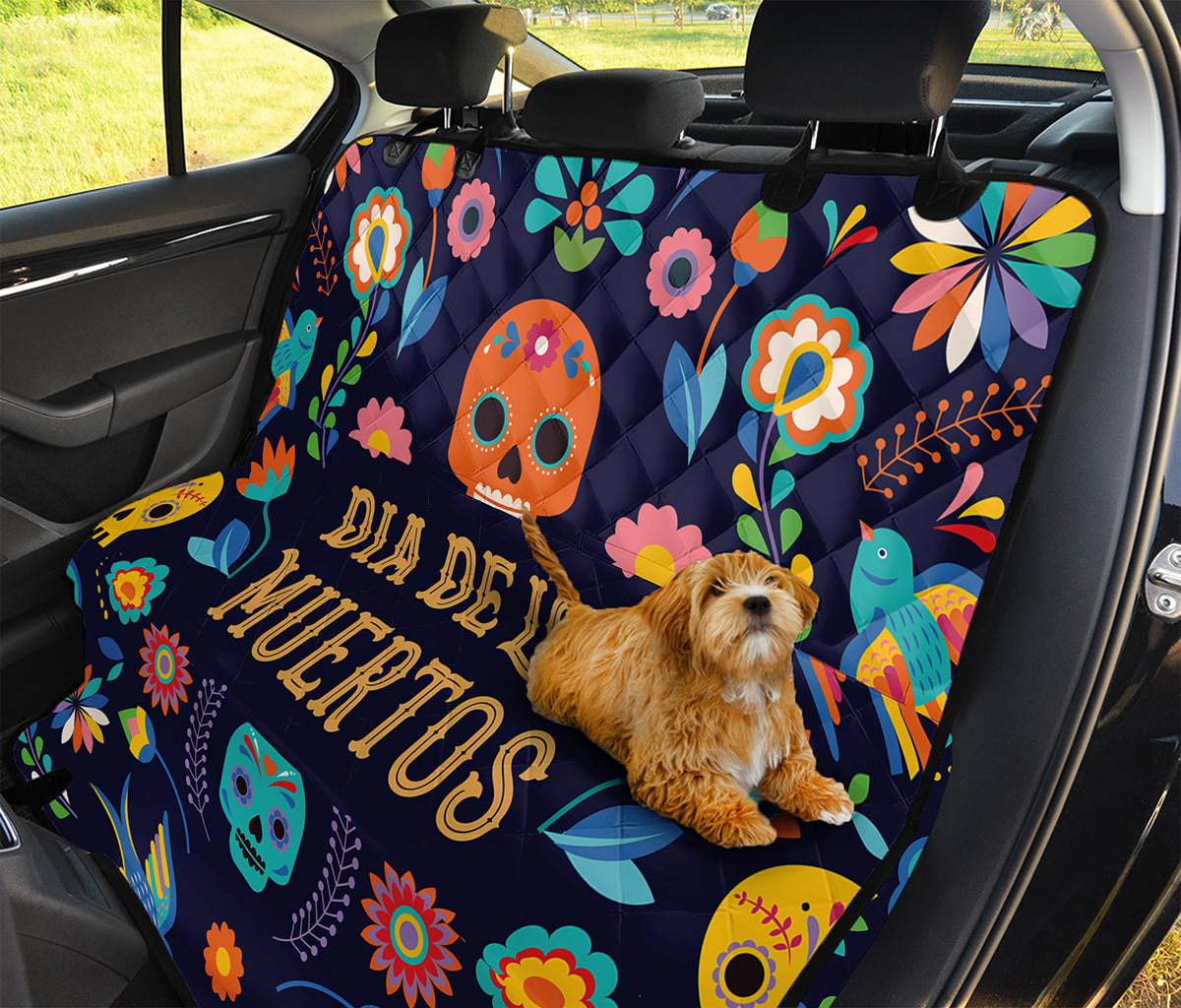 Cinco de Mayo Day Of The Dead Print Pet Car Back Seat Cover