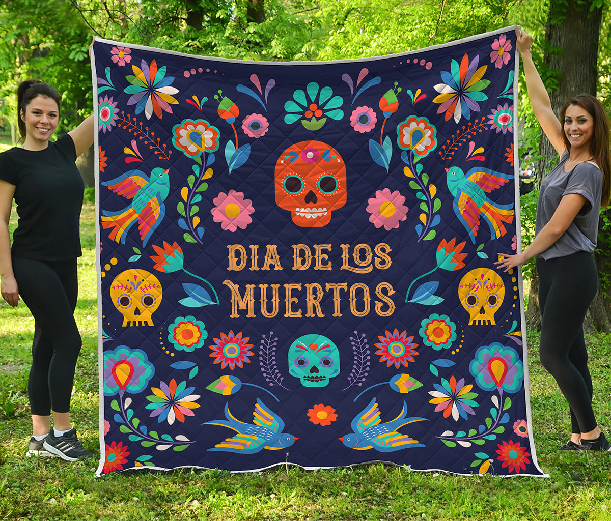 Cinco de Mayo Day Of The Dead Print Quilt