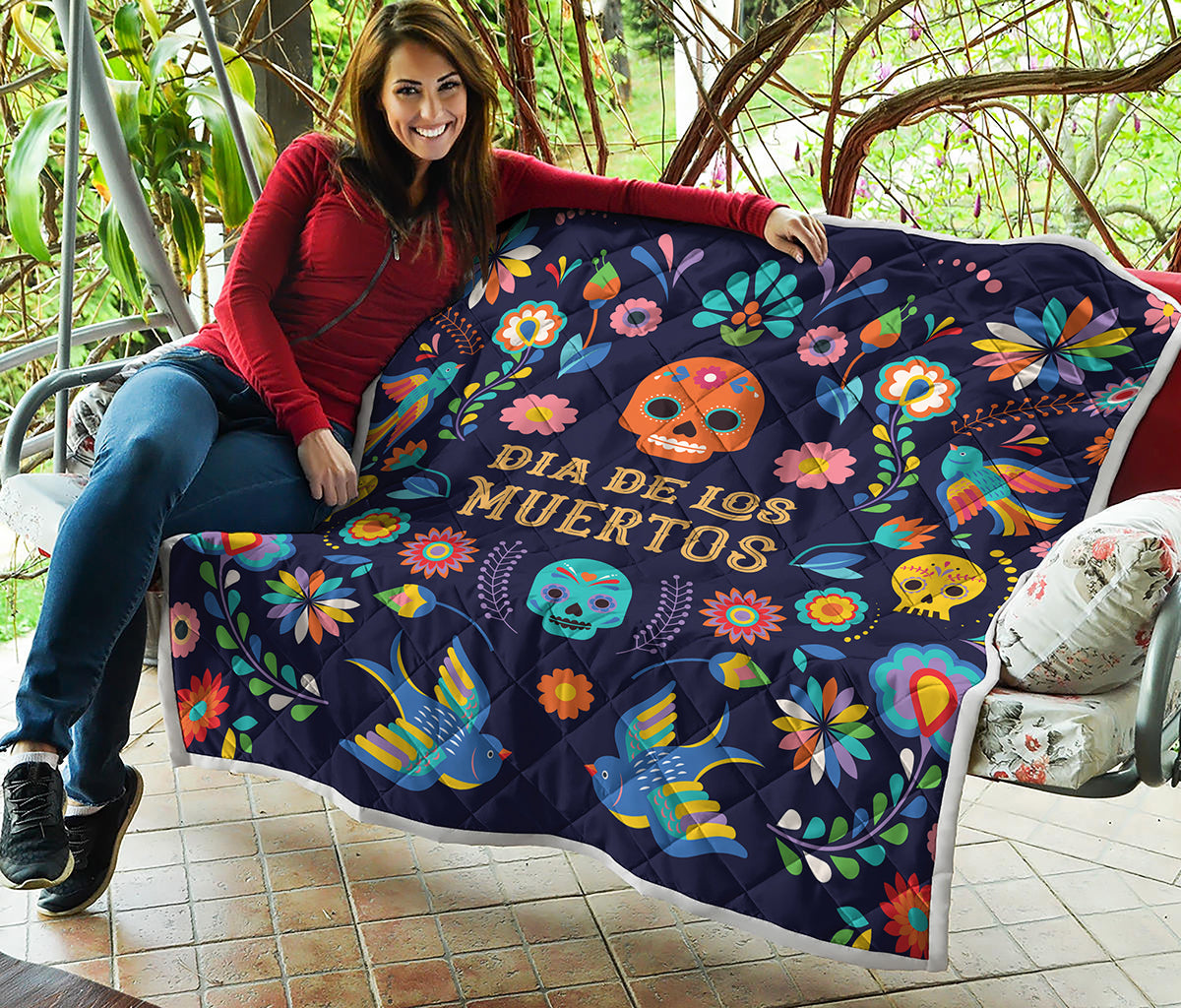 Cinco de Mayo Day Of The Dead Print Quilt