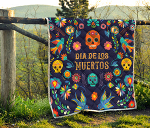 Cinco de Mayo Day Of The Dead Print Quilt