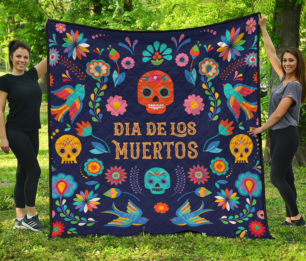 Cinco de Mayo Day Of The Dead Print Quilt