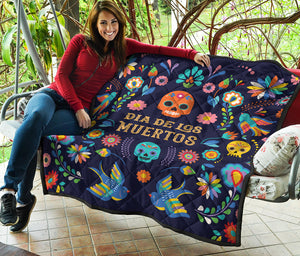 Cinco de Mayo Day Of The Dead Print Quilt