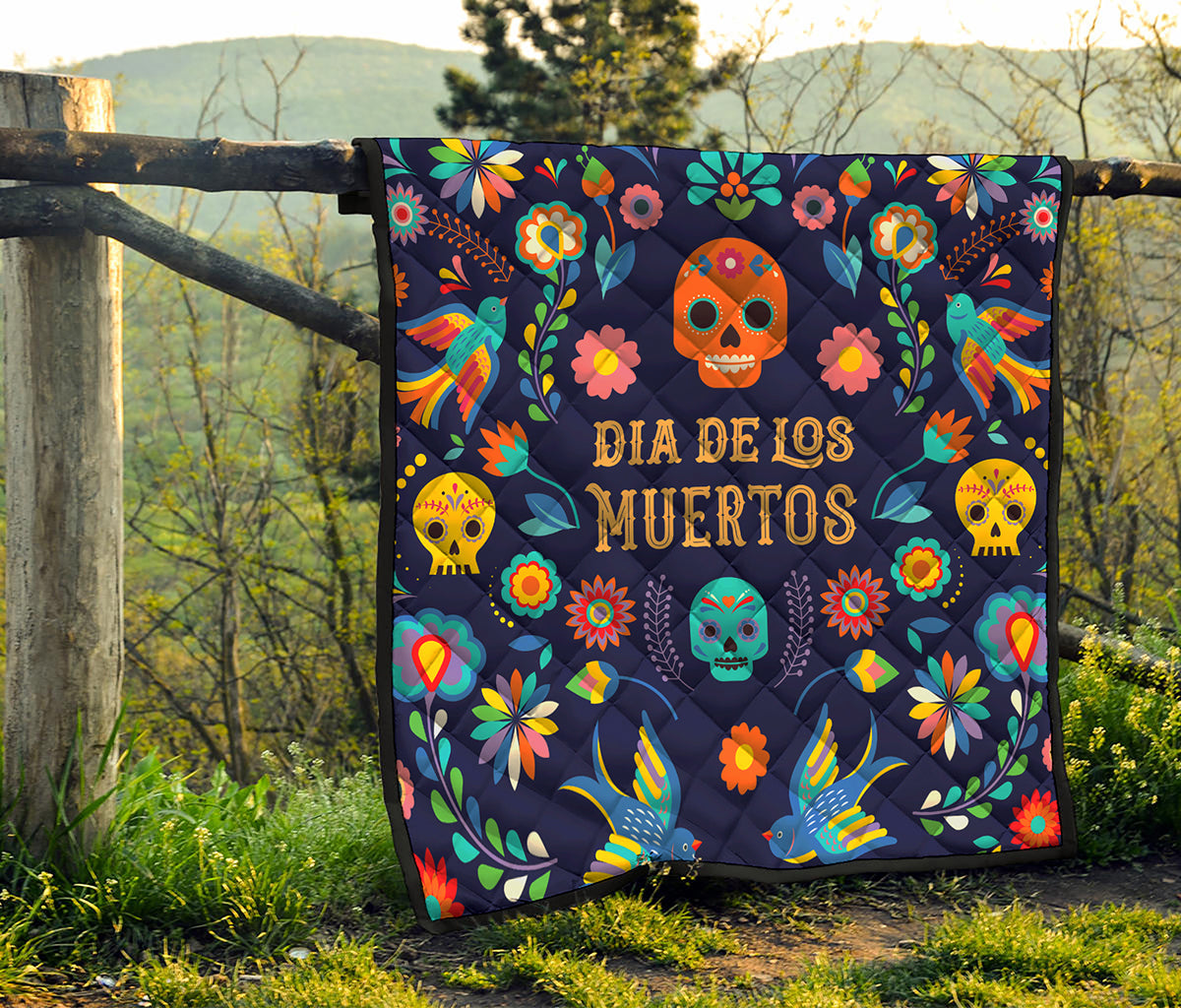 Cinco de Mayo Day Of The Dead Print Quilt