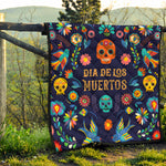 Cinco de Mayo Day Of The Dead Print Quilt