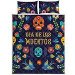 Cinco de Mayo Day Of The Dead Print Quilt Bed Set