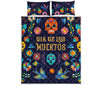 Cinco de Mayo Day Of The Dead Print Quilt Bed Set