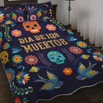 Cinco de Mayo Day Of The Dead Print Quilt Bed Set