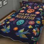 Cinco de Mayo Day Of The Dead Print Quilt Bed Set