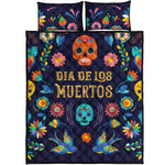 Cinco de Mayo Day Of The Dead Print Quilt Bed Set