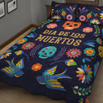 Cinco de Mayo Day Of The Dead Print Quilt Bed Set