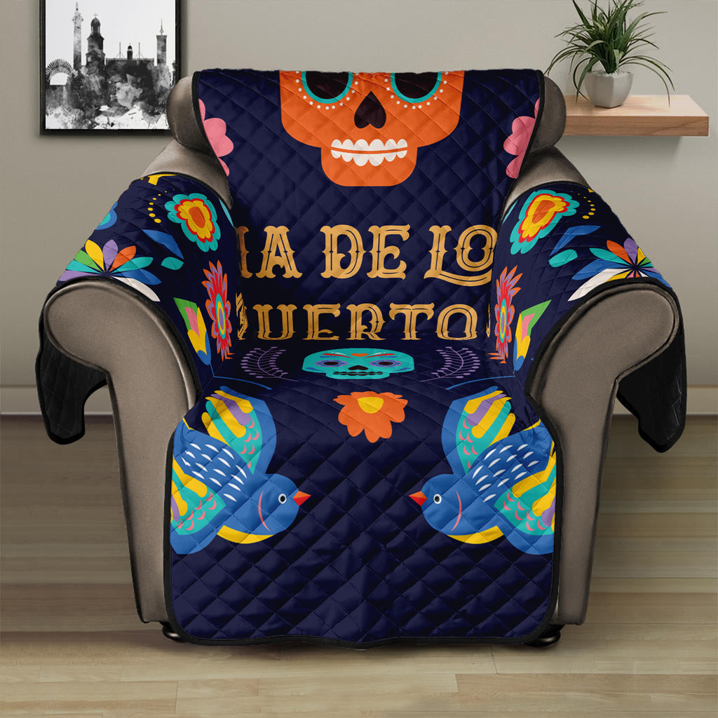 Cinco de Mayo Day Of The Dead Print Recliner Protector