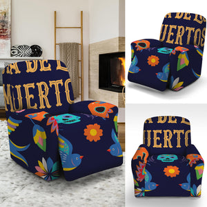 Cinco de Mayo Day Of The Dead Print Recliner Slipcover