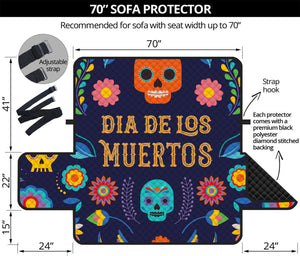 Cinco de Mayo Day Of The Dead Print Sofa Protector