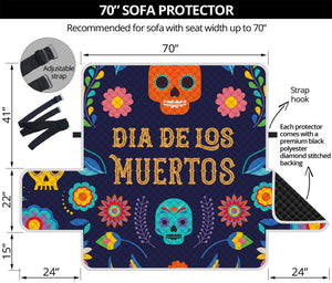 Cinco de Mayo Day Of The Dead Print Sofa Protector