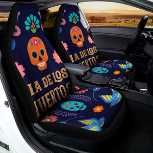 Cinco de Mayo Day Of The Dead Print Universal Fit Car Seat Covers