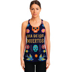 Cinco de Mayo Day Of The Dead Print Women's Racerback Tank Top