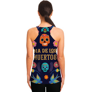 Cinco de Mayo Day Of The Dead Print Women's Racerback Tank Top