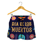 Cinco de Mayo Day Of The Dead Print Women's Shorts