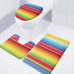 Cinco De Mayo Mexican Pattern Print 3 Piece Bath Mat Set