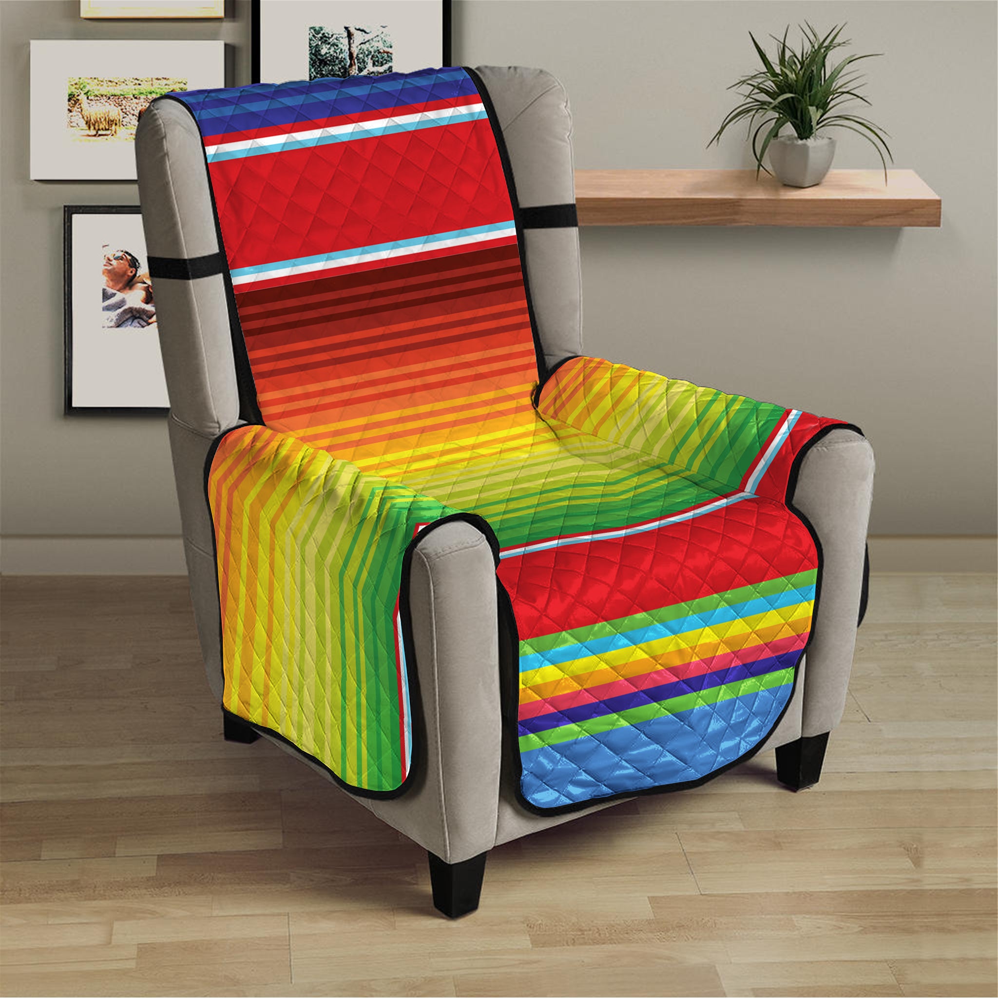 Cinco De Mayo Mexican Pattern Print Armchair Protector