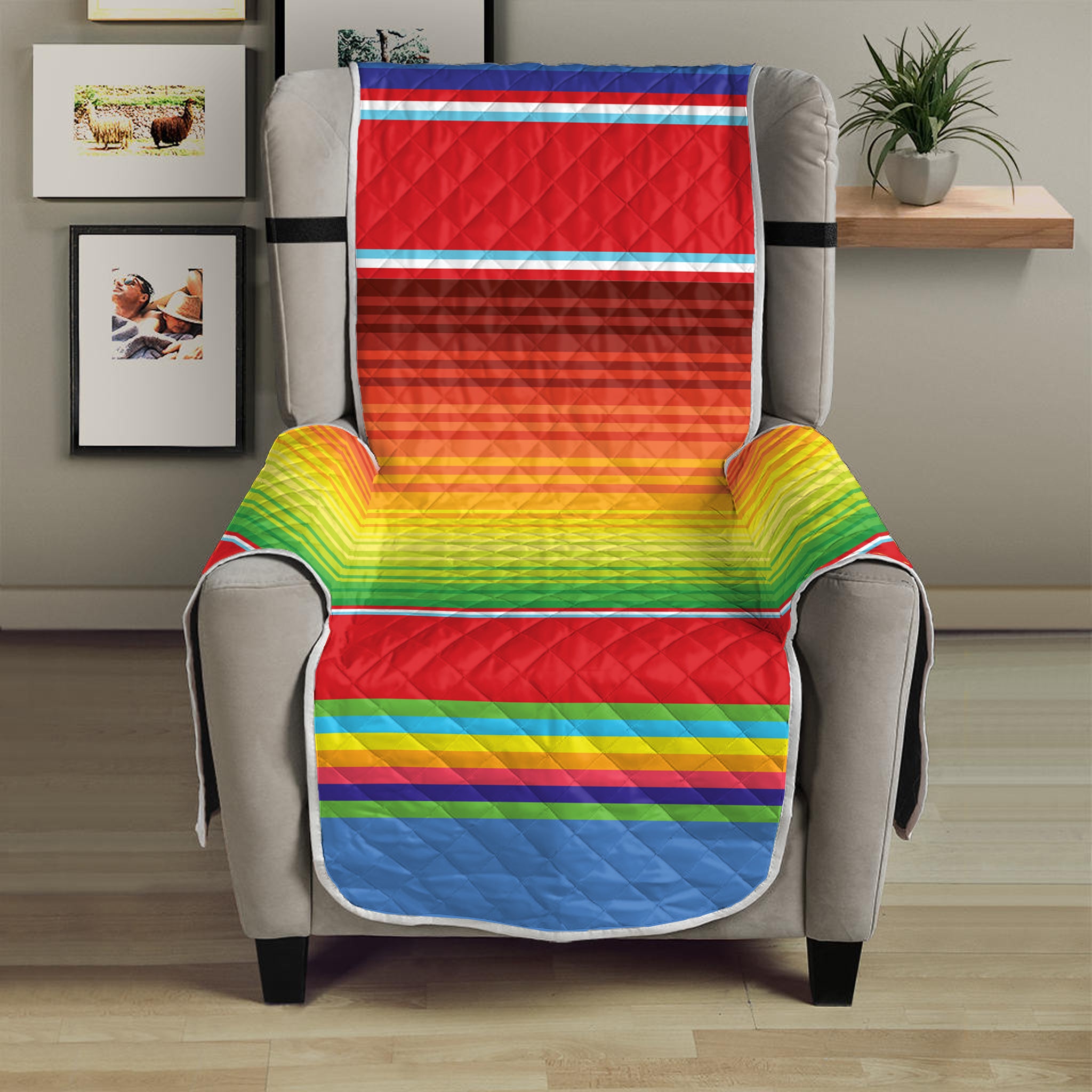 Cinco De Mayo Mexican Pattern Print Armchair Protector