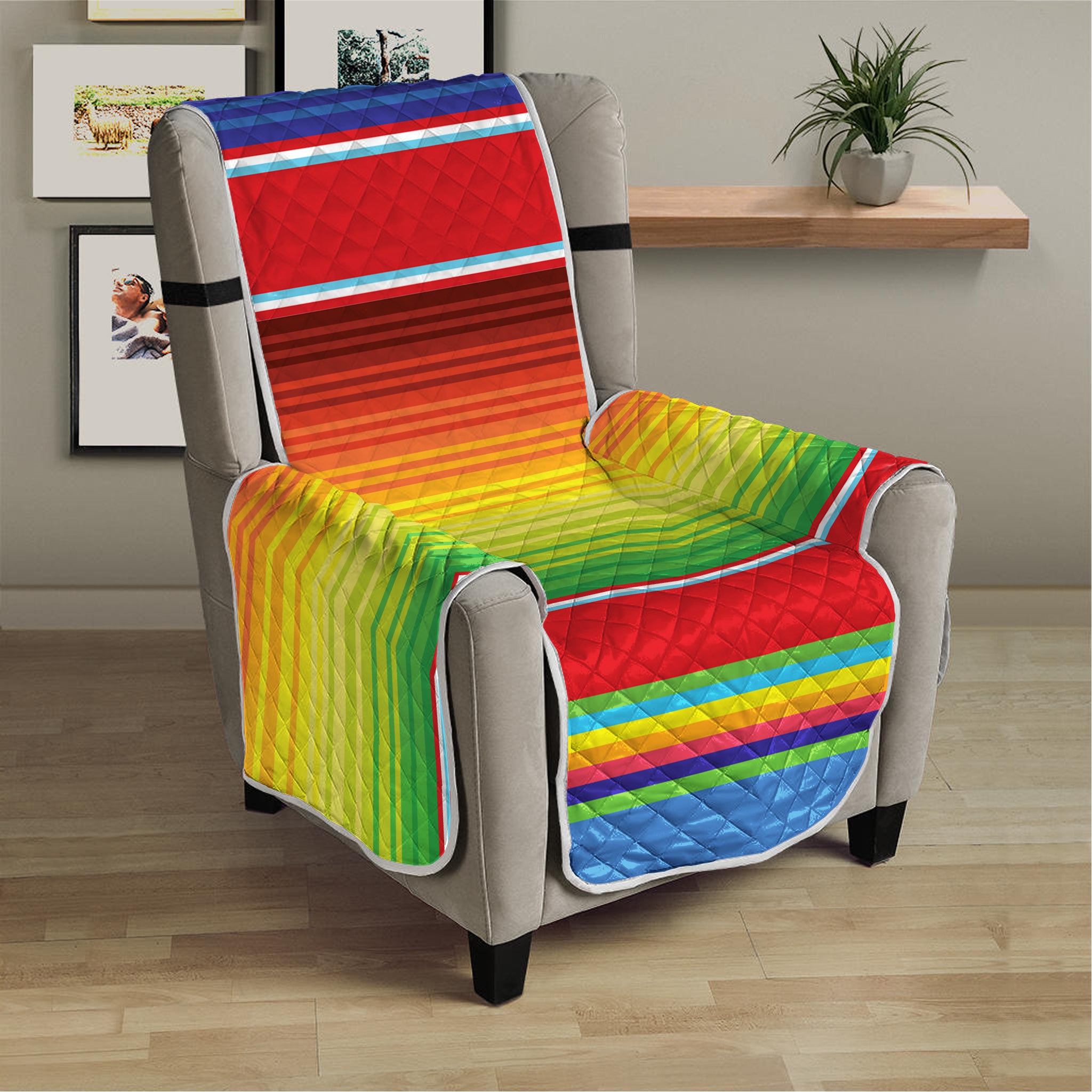 Cinco De Mayo Mexican Pattern Print Armchair Protector