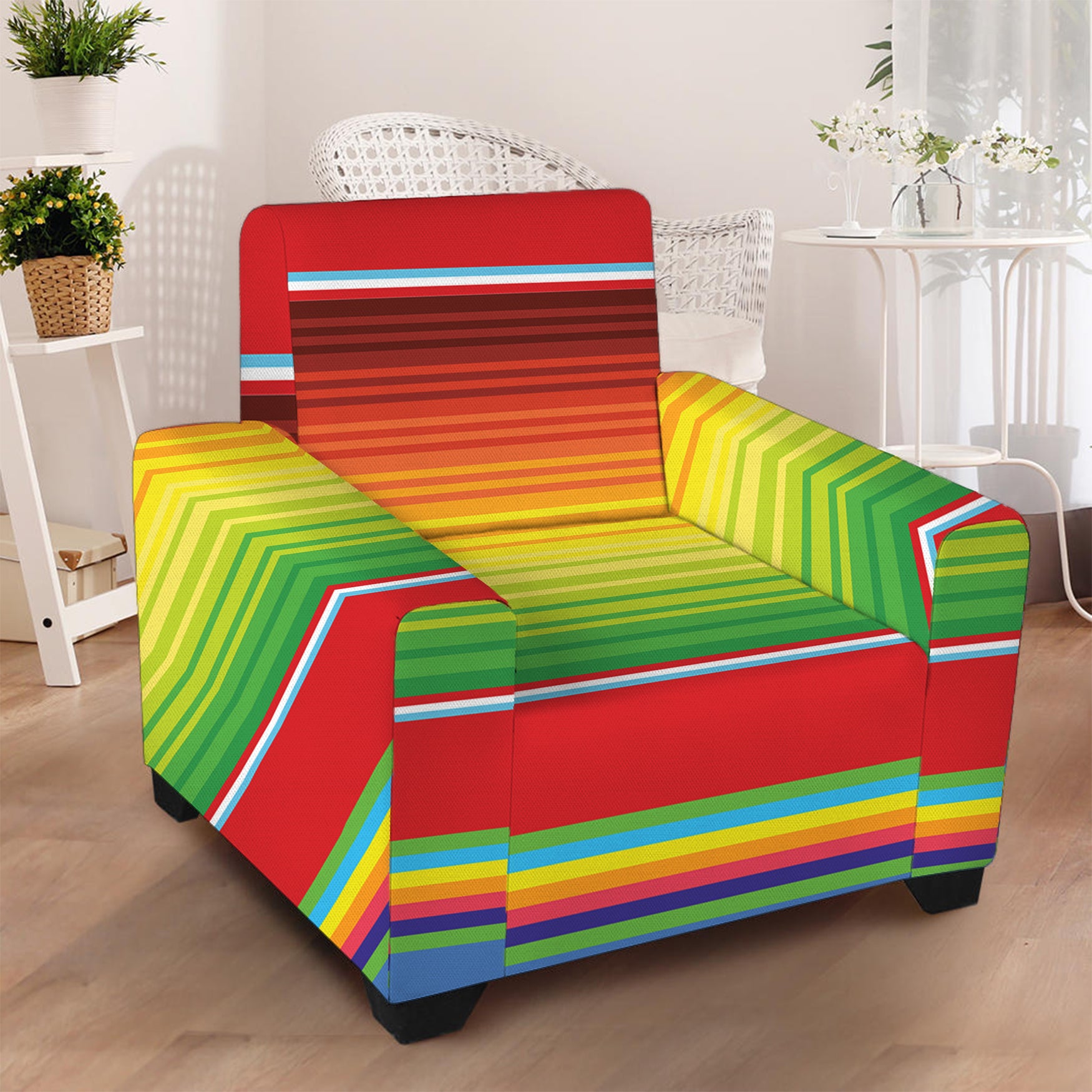 Cinco De Mayo Mexican Pattern Print Armchair Slipcover