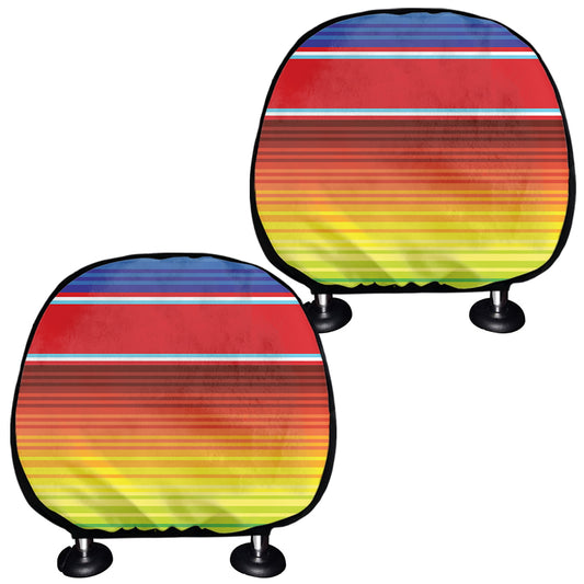 Cinco De Mayo Mexican Pattern Print Car Headrest Covers