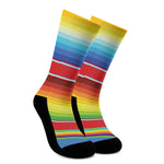 Cinco De Mayo Mexican Pattern Print Crew Socks