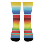 Cinco De Mayo Mexican Pattern Print Crew Socks