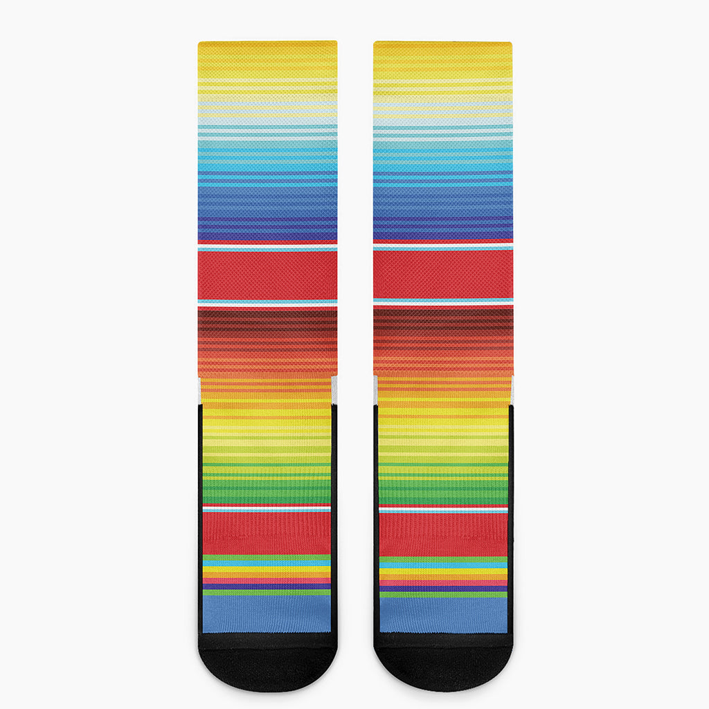 Cinco De Mayo Mexican Pattern Print Crew Socks