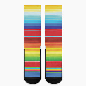 Cinco De Mayo Mexican Pattern Print Crew Socks